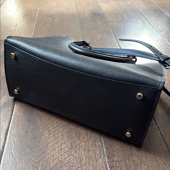 Coach Channing Carryall Black Leather Bag - Picture 3 of 9